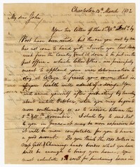 Letter from John Ball Sr. to his Son John Ball Jr., March 12, 1802