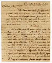 Letter from John Ball Sr. to his Son John Ball Jr., March 30, 1802