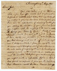 Letter from John Ball Sr. to his Son John Ball Jr., May 9, 1802