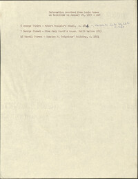 Information received from Louis Green on telephone on January 20, 1969 - AWR