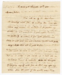 Letter from William James Ball to his Brother John Ball Jr., December 12, 1805