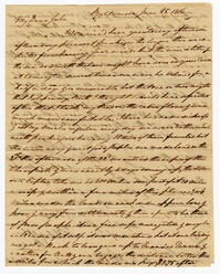 Letter from Elias Ball to his Nephew John Ball Jr., June 25, 1806
