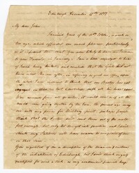 Letter from William James Ball to his Brother John Ball Jr., December 16, 1807