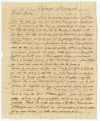 Letter from William James Ball to his Brother John Ball Jr., March 27, 1808