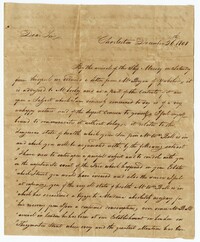 Letter from Thomas Naylor to John Ball Sr., December 26, 1808