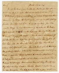 Letter from George Lockey to John Ball Sr., October 12, 1805