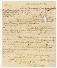 Letter from Matthew Bryan to John Ball Jr., September 26, 1806