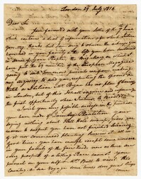 Letter from Thomas Slater to Isaac Ball, July 29, 1816