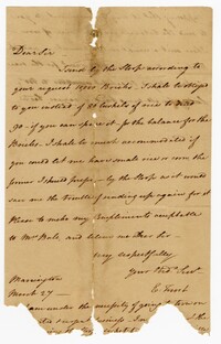 Letter from E. Frost to Isaac Ball, March 27, 1811