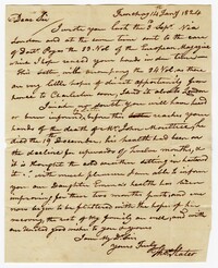 Letter from Thomas Slater to Isaac Ball, January 14, 1824