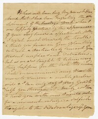 Letter from Ann Ball to her Husband John Ball, November 23, 1820