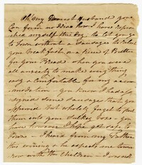 Letter from Ann Ball to her Husband John Ball February 8, 1821