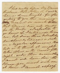 Letter One from Ann Ball to her Husband John Ball, February 23, 1822