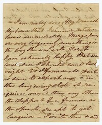 Letter from Ann Ball to her Husband John Ball, February 21 1822