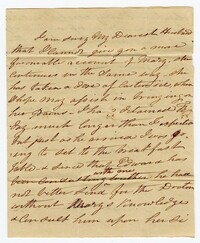 Letter Two from Ann Ball to her Husband John Ball, February 23, 1822