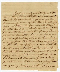 Letter from Ann Ball to her Husband John Ball, February 11, 1823