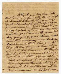 Letter from Ann Ball to her Husband John Ball, April 4, 1823