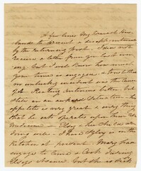 Letter from Ann Ball to her Husband John Ball, November 8, 1823