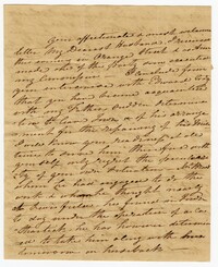 Letter from Ann Ball to her Husband John Ball, November 5, 1824