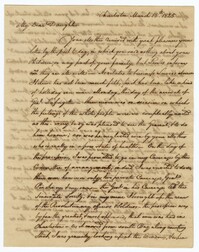 Letter from Keating Simons to his Daughter Ann Ball, March 18, 1825