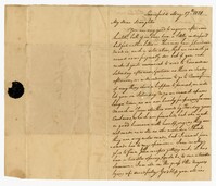 Letter from Keating Simons to his Daughter Ann Ball, May 17, 1821