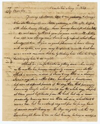 Letter from Keating Simons to his Son-in-Law John Ball, May 19, 1824