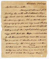 Letter from Ann Ball to her Mother, February 22, 1828