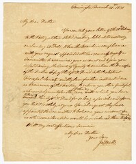 Copy of a Letter to Keating Simons by Order of the Vestry of St. John's, March 21, 1831