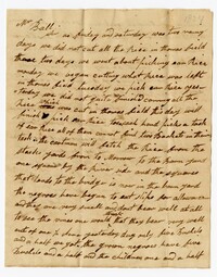 Letter from Quinby Plantation Overseer John Paye to John Ball, October 18, 1827