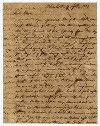 Letter from Isaac Ball to his Brother Elias Ball, September 19, 1823
