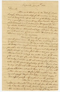 Letter from Overseer John Jacob Ischudy to John Ball, June 16, 1828