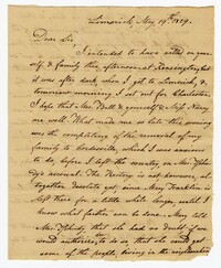 Letter from Limerick Plantation Overseer John Jacob Ischudy to John Ball, May 19, 1829