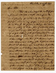 Letter from Isaac Ball to his Brother Elias Ball, August 18, 1823