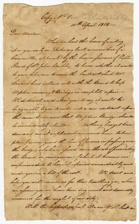 Copy of a Letter to Eliza Laurens on the Mepkin Bridge Repairs, April 11, 1828