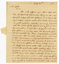 Letter from Stoke Plantation Overseer Thomas Finklea to John Ball, July 26, 1833