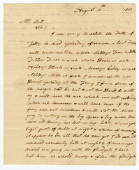 Letter from Stoke Plantation Overseer Thomas Finklea to John Ball, August 16, 1833