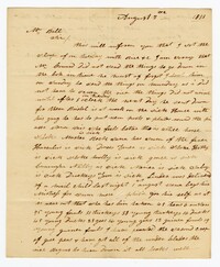 Letter from Stoke Plantation Overseer Thomas Finklea to John Ball, August 2, 1833