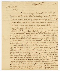 Letter from Stoke Plantation Overseer Thomas Finklea to John Ball, August 13, 1833