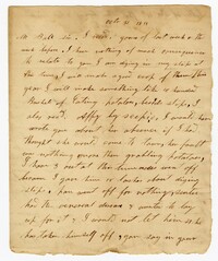 Letter from Quinby Plantation Overseer William Turner to John Ball, October 31, 1833