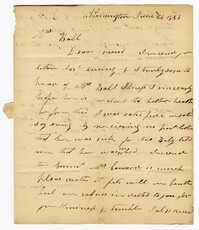 Letter from Kensington Plantation Overseer James Coward to John Ball, June 24, 1833