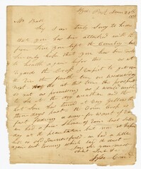 Letter from Hyde Park Plantation Overseer Jesse Coward to John Ball, June 28, 1833
