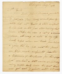 Letter from Kensington Plantation Overseer James Coward to Ann Ball, July 1, 1833