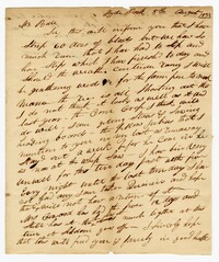 Letter from Hyde Park Plantation Overseer Jesse Coward to John Ball, August 8, 1833
