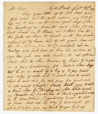 Letter from Hyde Park Plantation Overseer Jesse Coward to John Ball, September 27, 1833