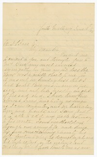 Letter from Henry L. Barker to William Ball, June 18, 1880