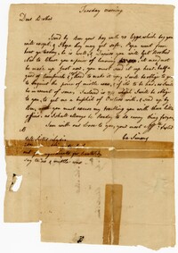 Letter from Caroline Simons to her Brother John Ball, n.d.