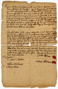 Loan Agreement Between James and James Robinson and Isaac Child