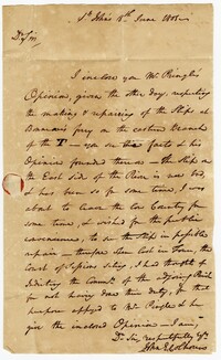 Letter from John E. Calhoun to Elias Ball III, June 18, 1805