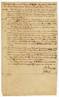 Articles of Agreement Between John Ball Jr. and Plantation Overseer Britton Bunch, 1821