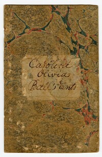 Account Book for Caroline Olivia Ball, 1812